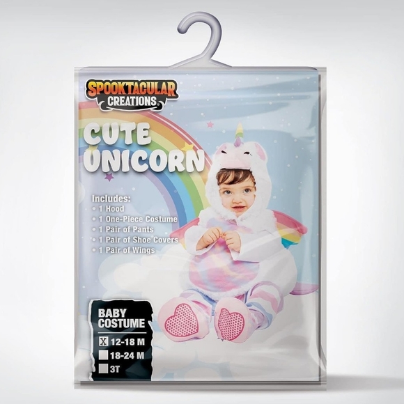 CUTE UNICORN INFANT HALLOWEEN COSTUME 🎃 SIZE 12-18MNTHS - Picture 12 of 14